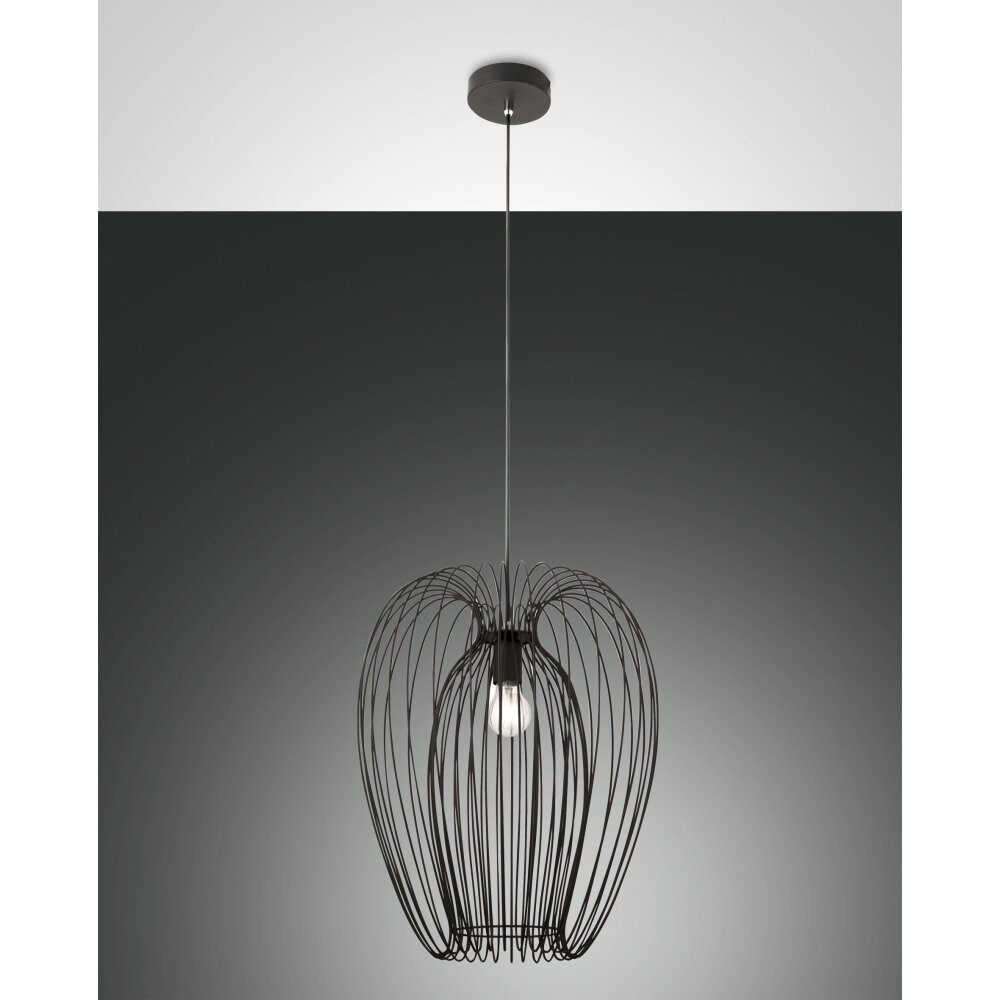 Fabas Luce Camp Pendelleuchte Schwarz, 1-flammig main product photo