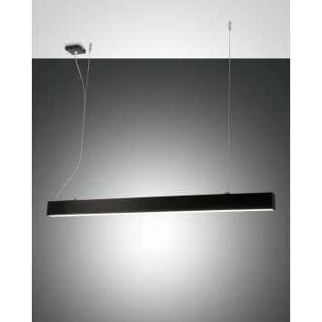 Fabas Luce Next Pendelleuchte LED Schwarz, 2-flammig