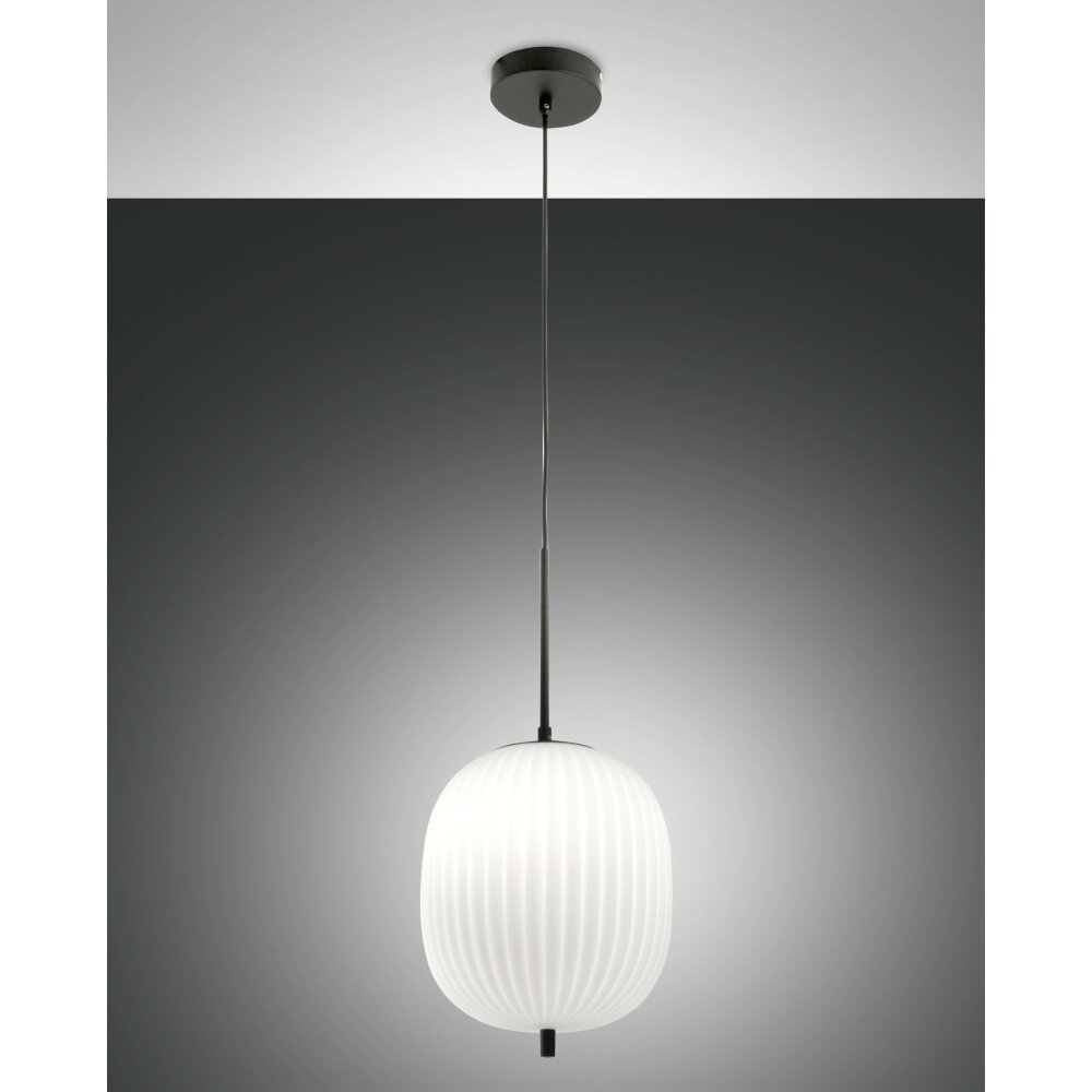 Fabas Luce Domizia Pendelleuchte Schwarz, 1-flammig main product photo
