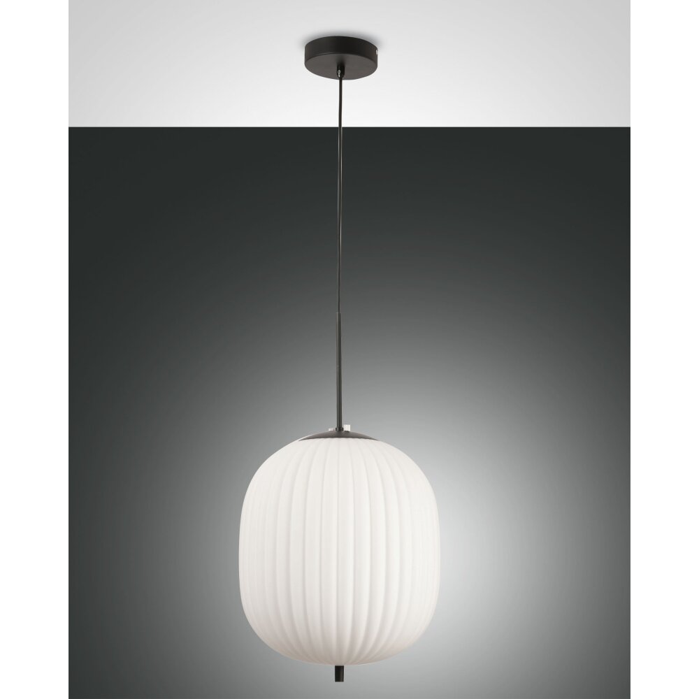 Fabas Luce Domizia Pendelleuchte Schwarz, 1-flammig main product photo