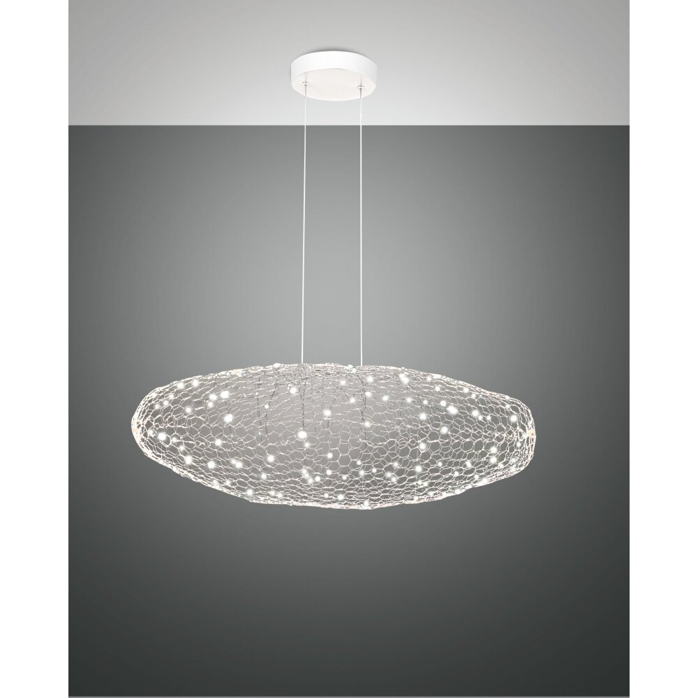 Fabas Luce Sumter Pendelleuchte LED Weiß, 1-flammig main product photo