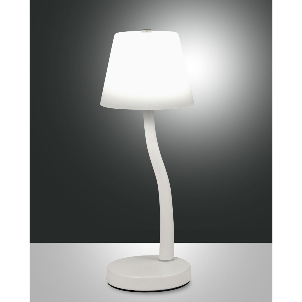 Fabas Luce Ibla Tischleuchte LED Weiß, 1-flammig main product photo