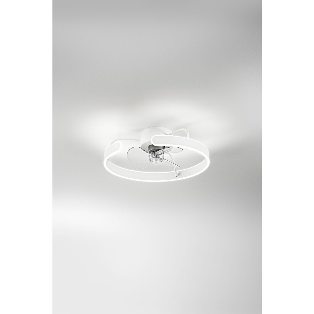 Fabas Luce Savoy Deckenventilator LED Weiß, 1-flammig main product photo
