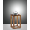 Fabas Luce Blend Außentischleuchte LED Holz dunkel, 1-flammig