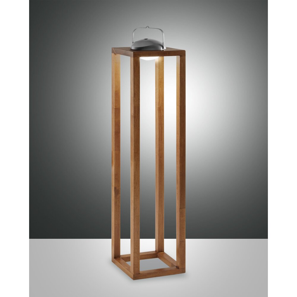 Fabas Luce Blend Außentischleuchte LED Holz dunkel, 1-flammig main product photo