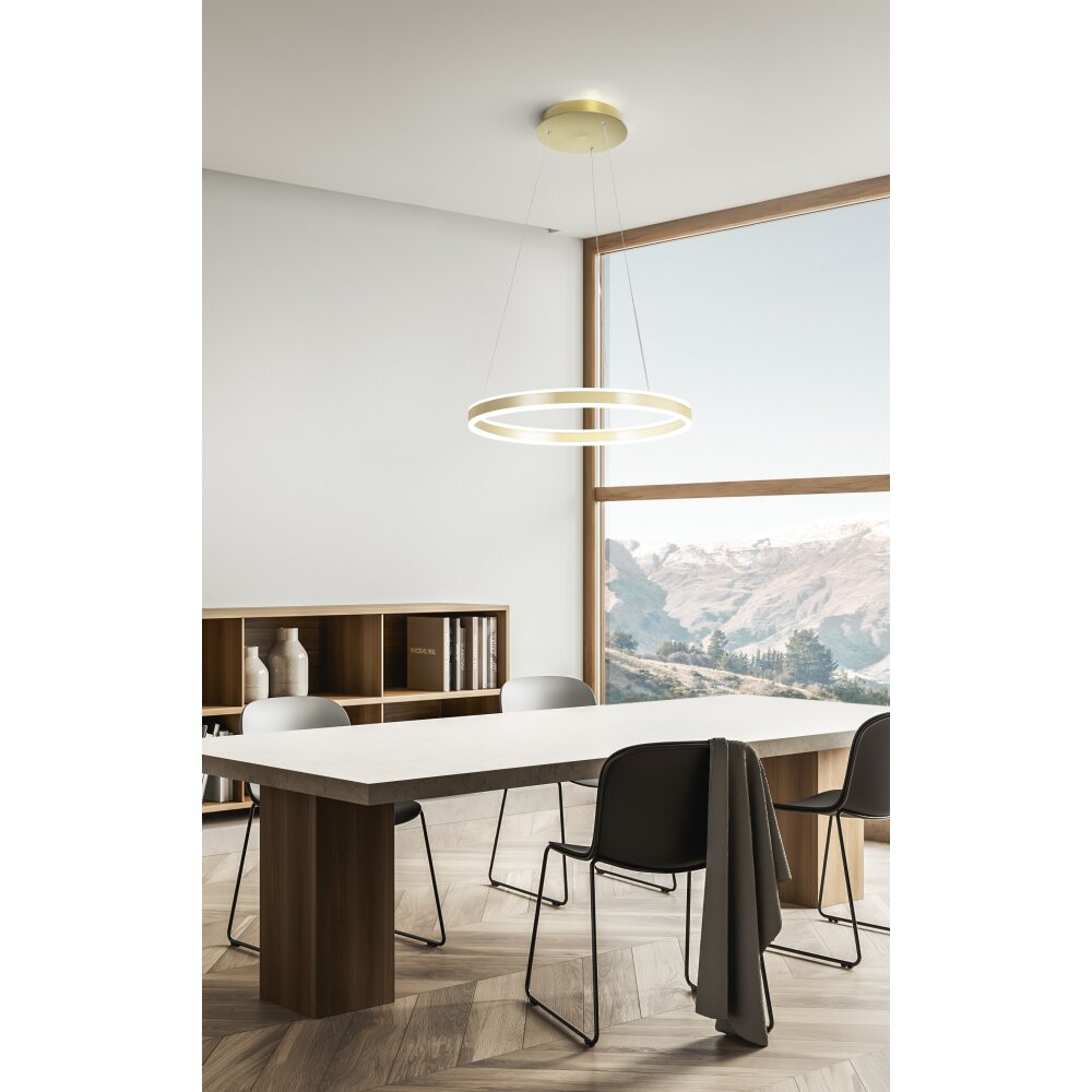 Fabas Luce Palau Pendelleuchte LED Gold, 1-flammig main product photo