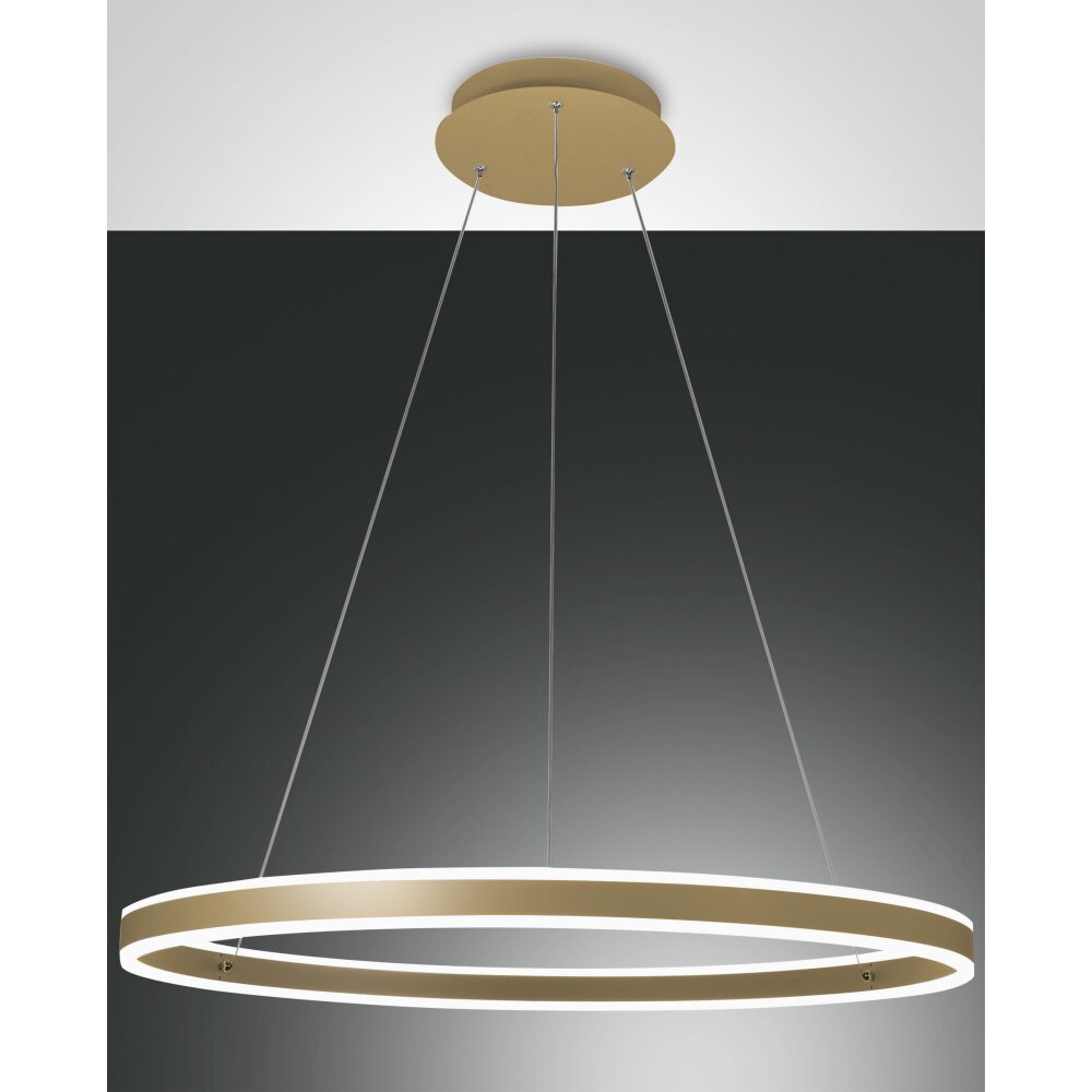Fabas Luce Palau Pendelleuchte LED Gold, 1-flammig main product photo