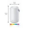 Philips WiZ Portable Tischleuchte LED Weiß, 1-flammig, Farbwechsler