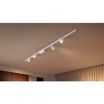 Philips Hue Perifo Basis-Set Deckenleuchte LED Weiß, 4-flammig, Farbwechsler