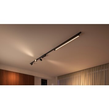 Philips Hue Perifo Basis-Set Deckenleuchte LED Schwarz, 4-flammig, Farbwechsler