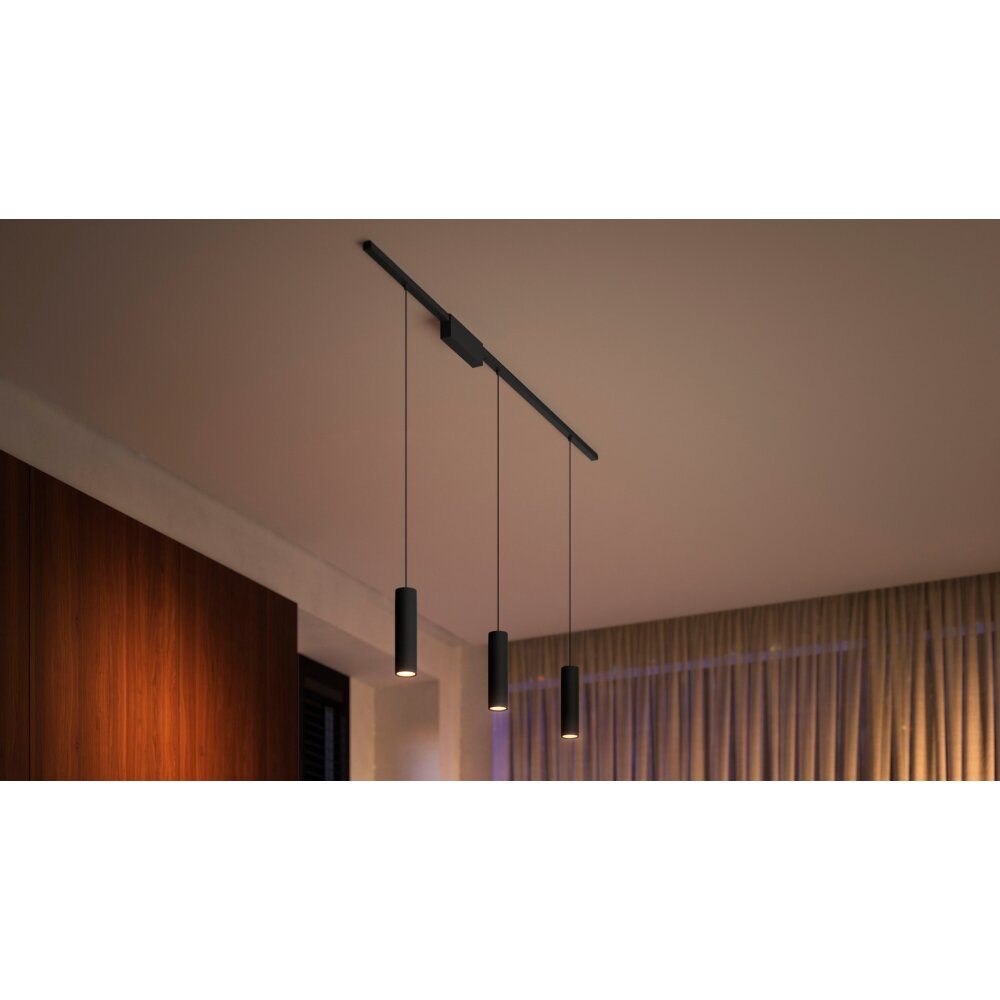 Philips Hue Perifo Basis-Set 3er Pendelleuchte LED Schwarz, 3-flammig, Farbwechsler main product photo
