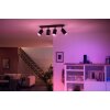 Philips Hue Fugato Deckenleuchte LED Schwarz, 4-flammig, Farbwechsler