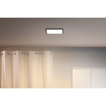 Philips WiZ Deckenpanel LED Schwarz, 1-flammig