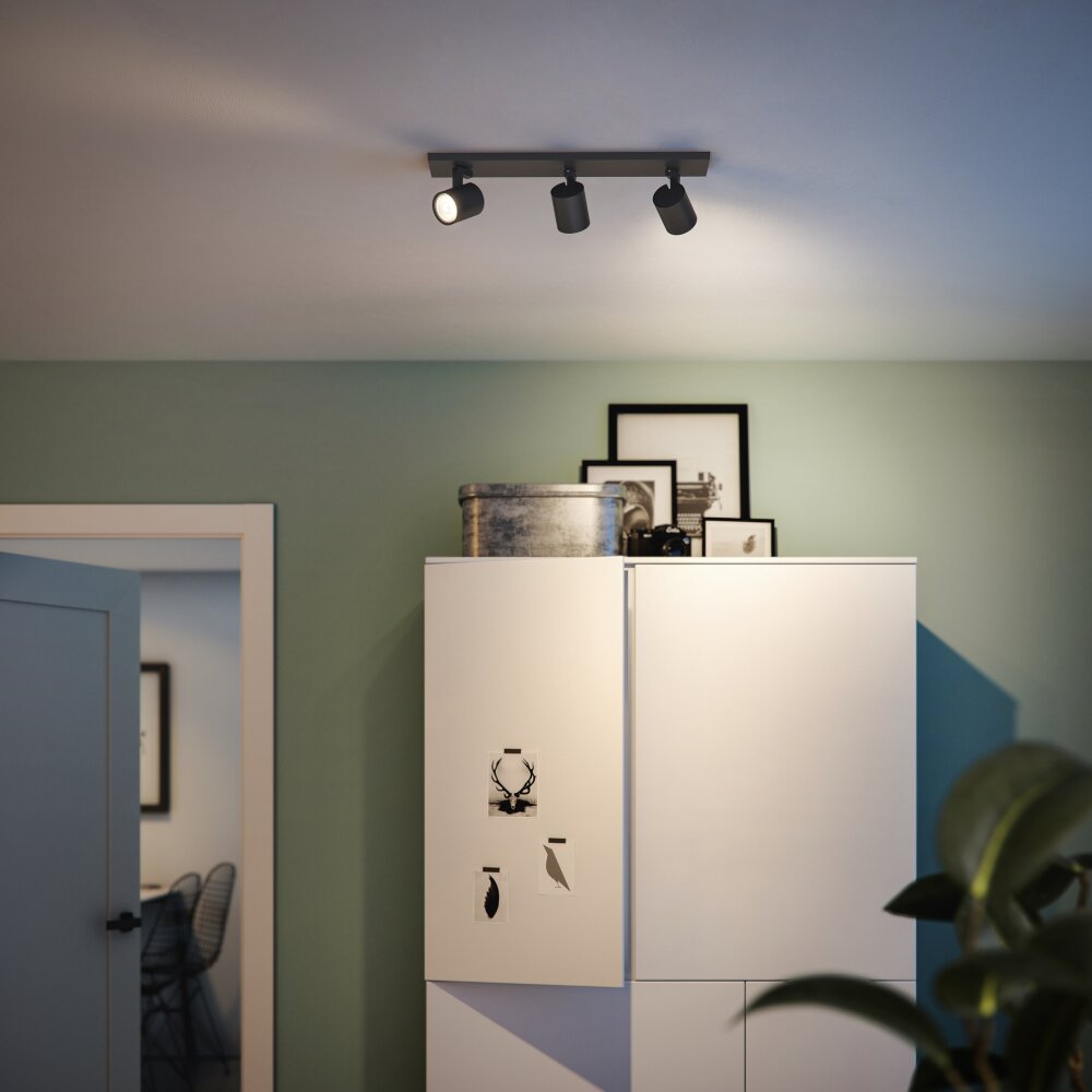 Philips myLiving Runner Deckenleuchte Schwarz, 3-flammig main product photo