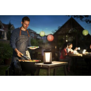 Philips Cicero Außentischleuchte LED Schwarz, Weiß, 1-flammig