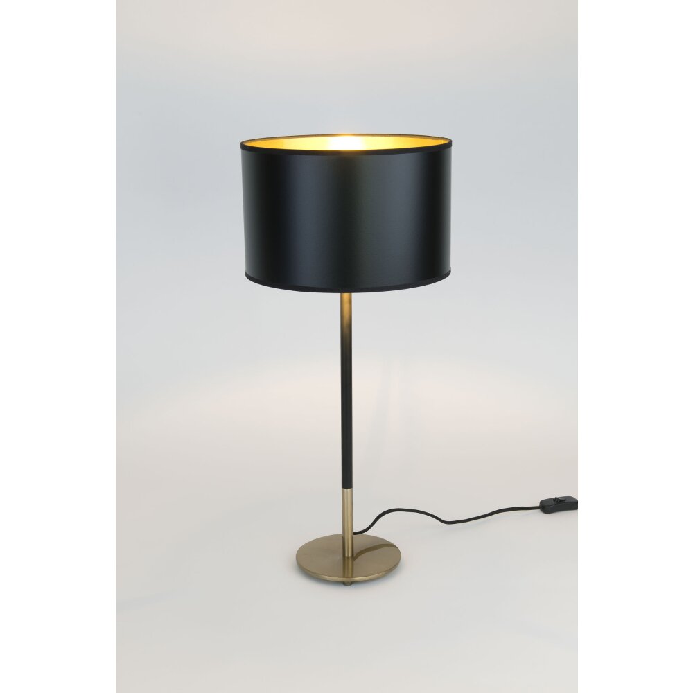 Holländer ENZIO Tischleuchte Gold, Schwarz, 1-flammig main product photo
