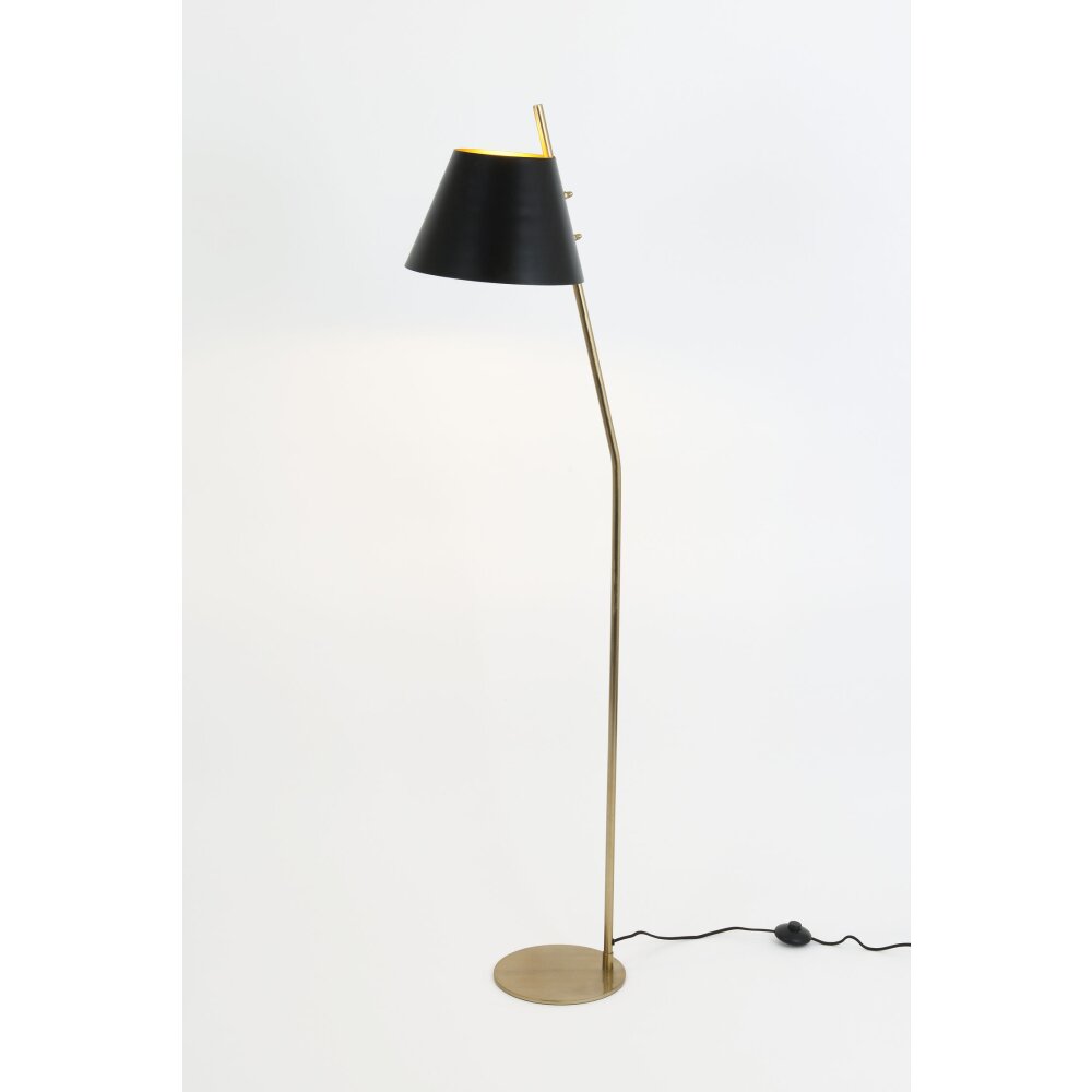 Holländer ADEA Stehleuchte Gold, Schwarz, 1-flammig main product photo