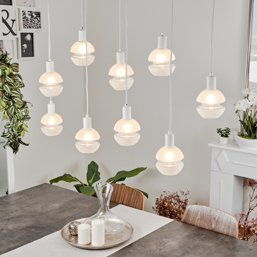 Ventosa Hängeleuchte Weiß, 9-flammig main product photo
