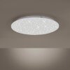 Leuchten Direkt SPARKLE Deckenpanel LED Weiß, 1-flammig, Fernbedienung