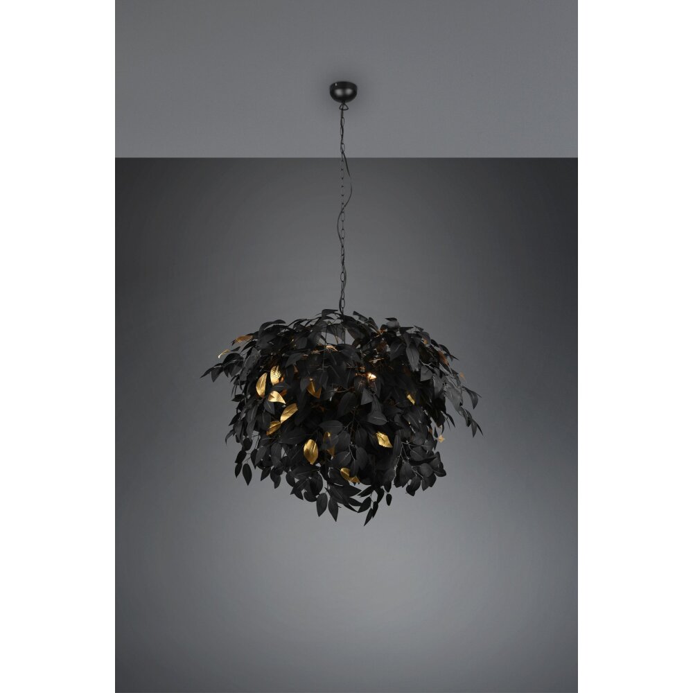 Reality Leavy Hängeleuchte Schwarz, 4-flammig main product photo