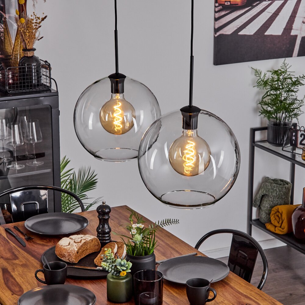 Koyoto Hängeleuchte Glas 30 cm Klar, 2-flammig main product photo