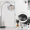 Espairo Bogenlampe Schwarz, 1-flammig