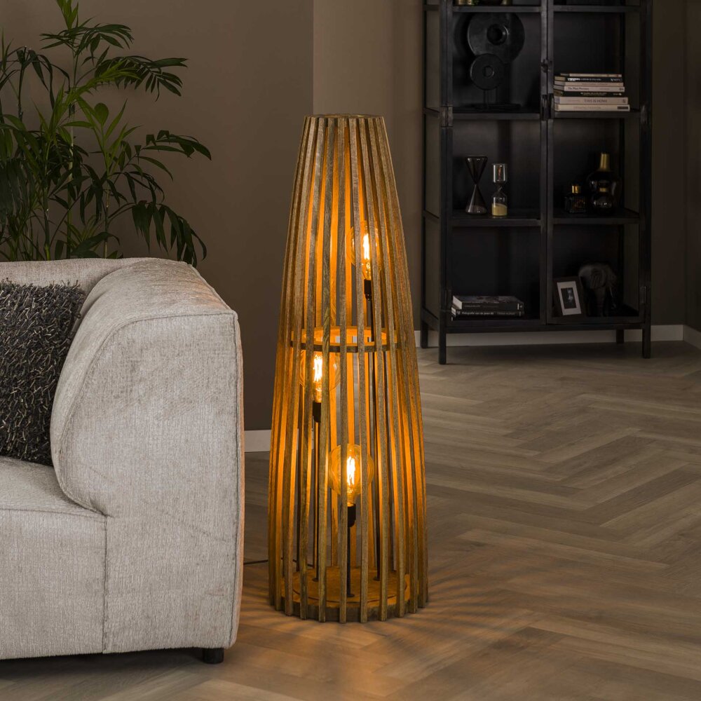 Solca Stehleuchte Naturfarben, 3-flammig main product photo