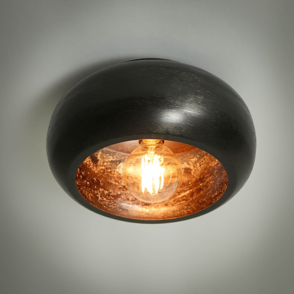 Gralhos Deckenleuchte Altsilber, Schwarz, 1-flammig main product photo