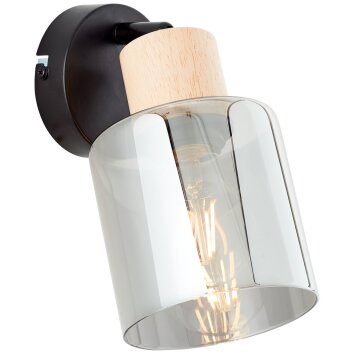 Brilliant Odun lampe G99434/36 LED Pendelleuchte | Holz hell, Schwarz