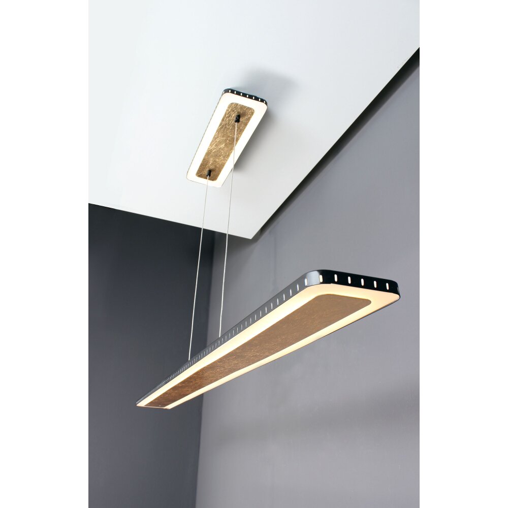 Luce Design Solaris Pendelleuchte LED Gold, Schwarz, 1-flammig main product photo
