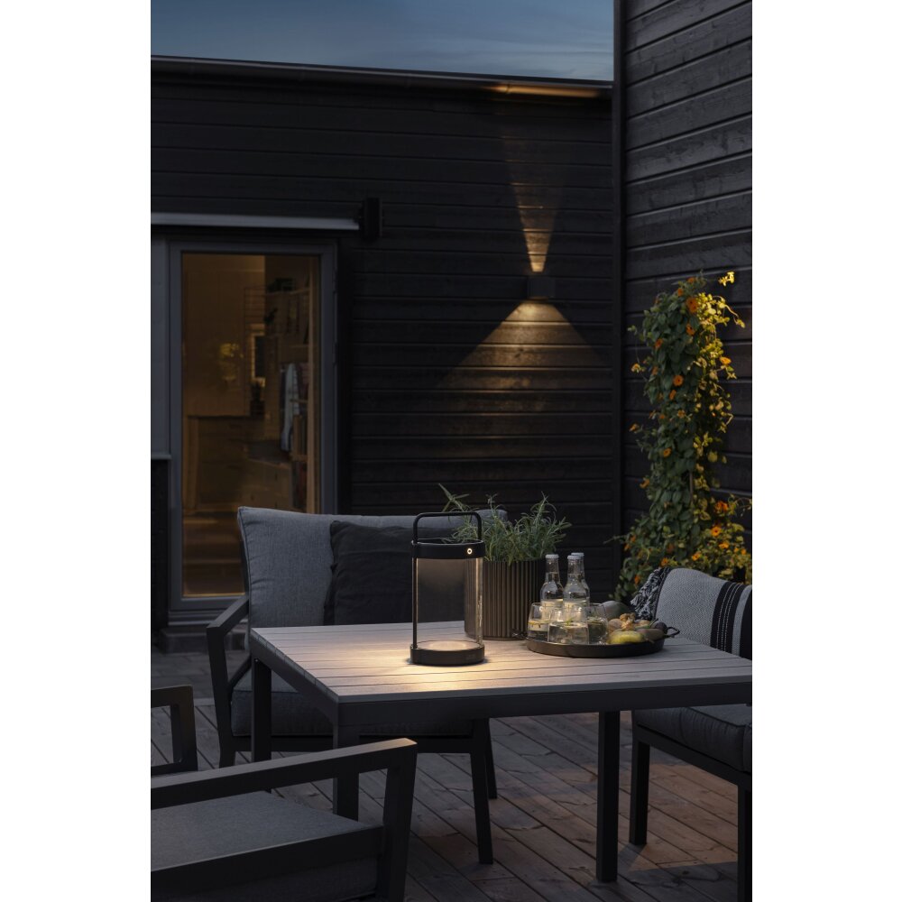 Konstsmide Crotone Solartischleuchte LED Schwarz, 1-flammig main product photo