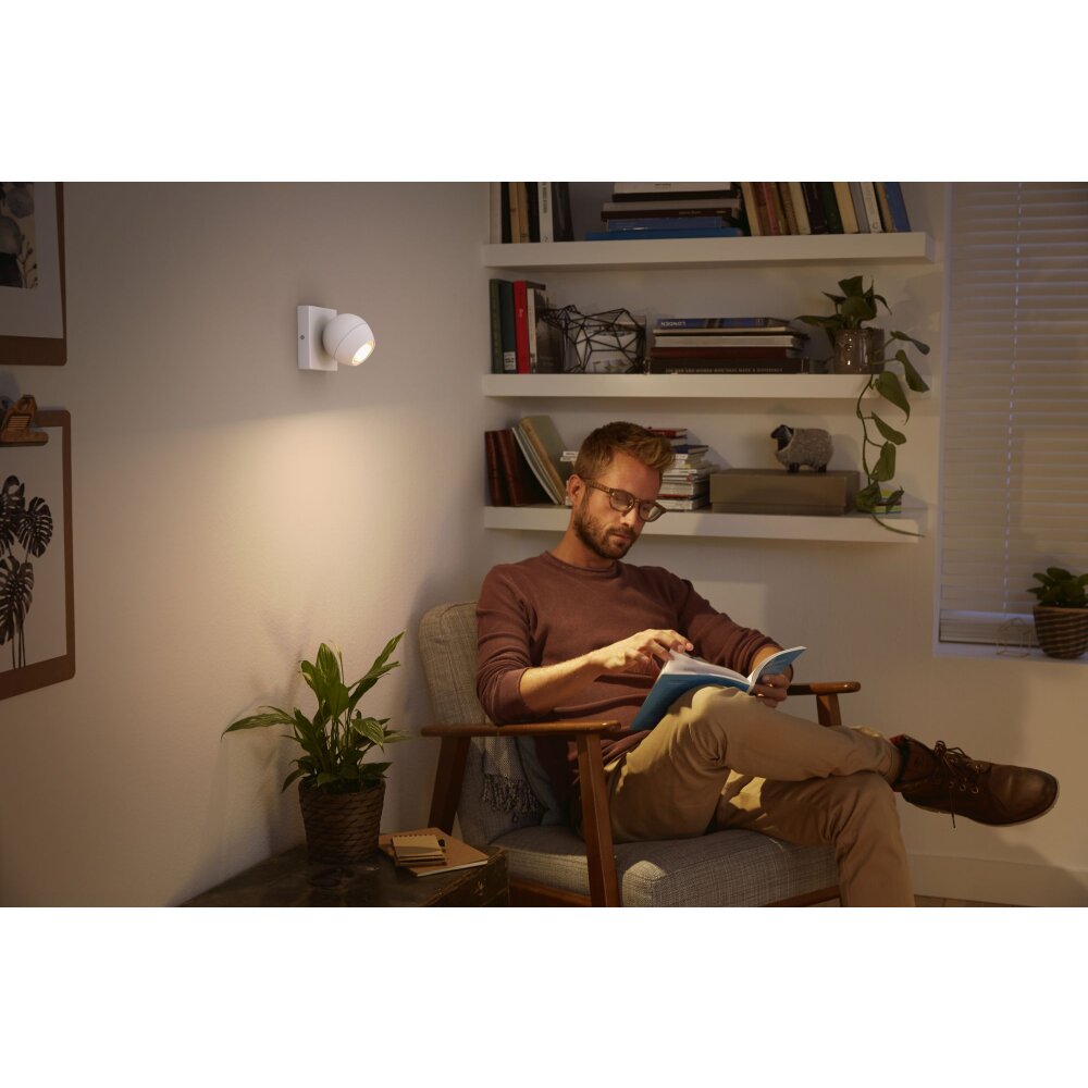 Philips Hue Buckram Deckenleuchte LED Weiß, 1-flammig, Fernbedienung main product photo