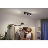 Philips Hue Buckram Deckenleuchte LED Schwarz, 3-flammig, Fernbedienung