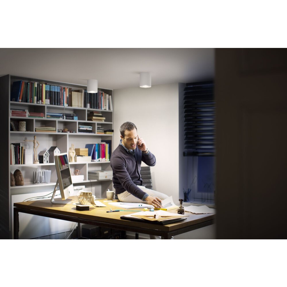 Philips Hue Pillar Deckenleuchte LED Weiß, 1-flammig main product photo