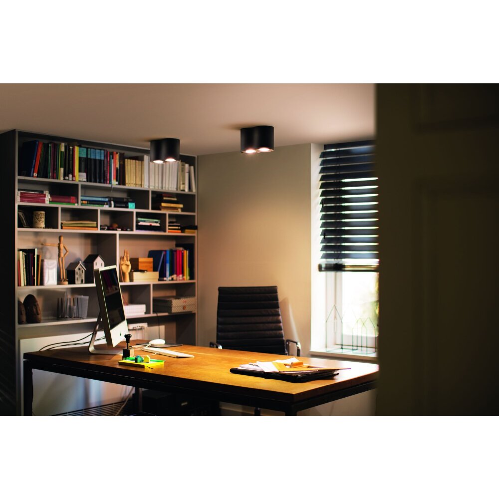 Philips Hue Pillar Deckenleuchte LED Schwarz, 2-flammig, Fernbedienung main product photo