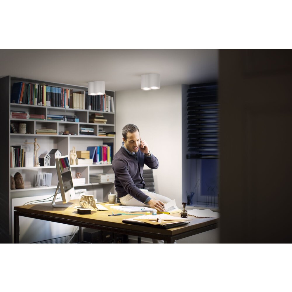 Philips Hue Pillar Deckenleuchte LED Weiß, 2-flammig, Fernbedienung main product photo