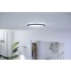 Philips WiZ Super Slim Deckenleuchte LED Schwarz, 1-flammig