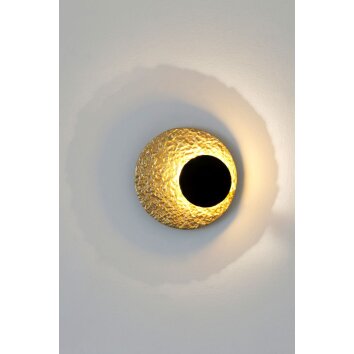 Holländer INFINITY Wandleuchten LED Gold, Schwarz, 1-flammig