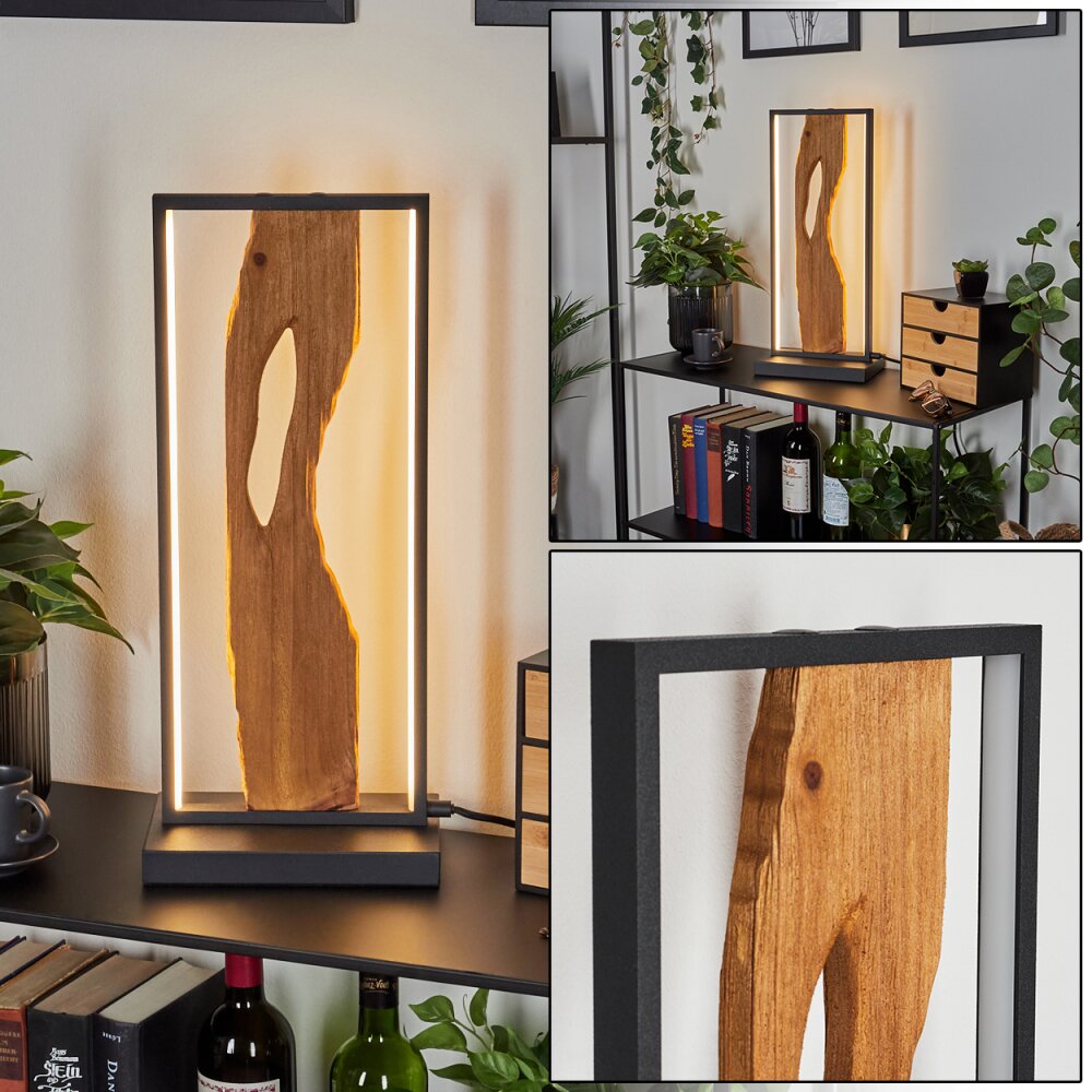 Nevogilde Tischleuchte LED Naturfarben, Schwarz, 1-flammig main product photo