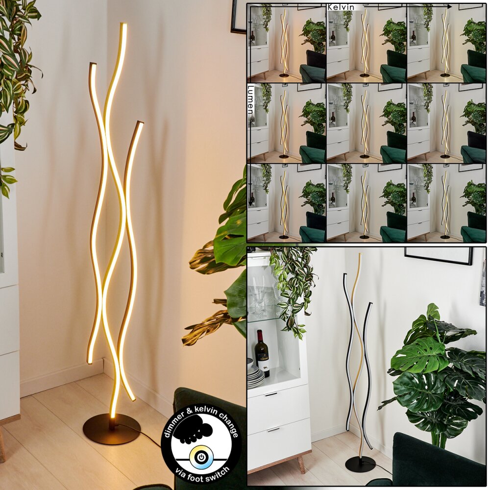 Serlande Stehleuchte LED Gold, Schwarz, Weiß, 1-flammig main product photo