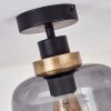 Curveira Deckenleuchte Bronze, Schwarz, 1-flammig