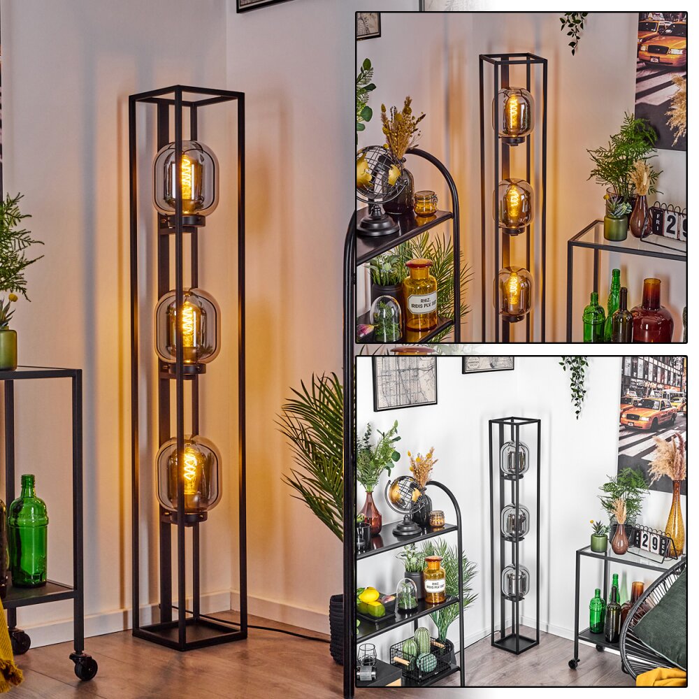 Arieux Stehleuchte Schwarz, 3-flammig main product photo