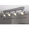 Philips STAR Aufbauspot LED Aluminium, Edelstahl, 4-flammig