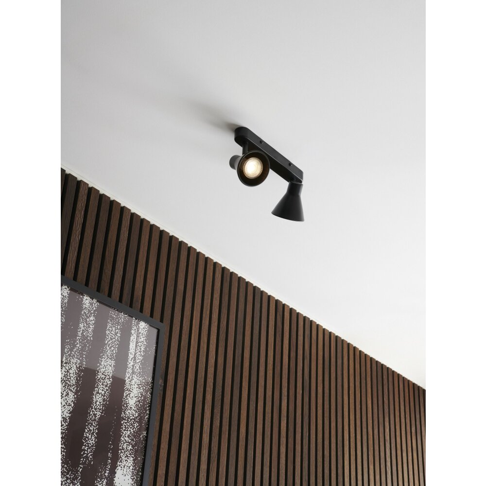 Nordlux EIK Deckenleuchte Schwarz, 2-flammig main product photo