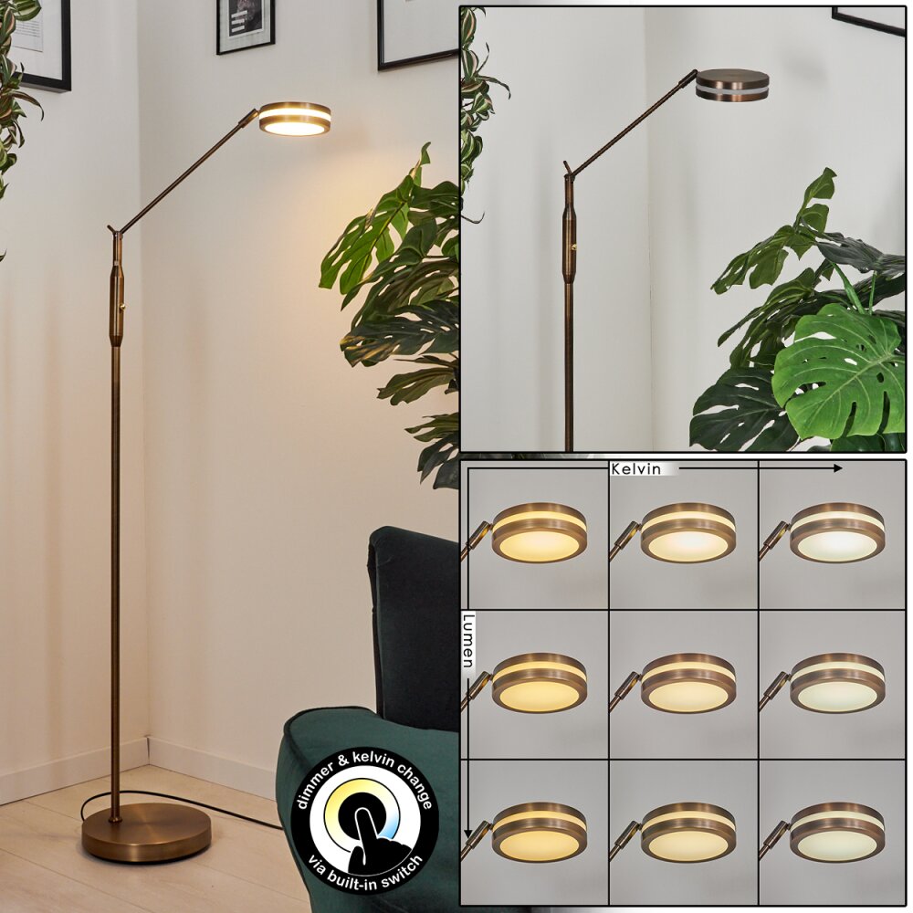 Huallilemu Stehleuchte LED Altmessing, 1-flammig main product photo