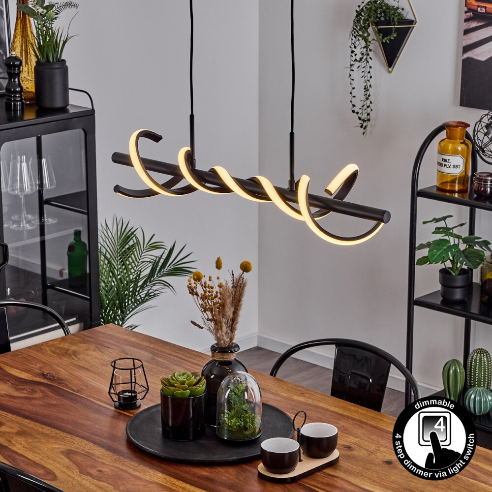Alvarim Pendelleuchte LED Schwarz, 1-flammig main product photo