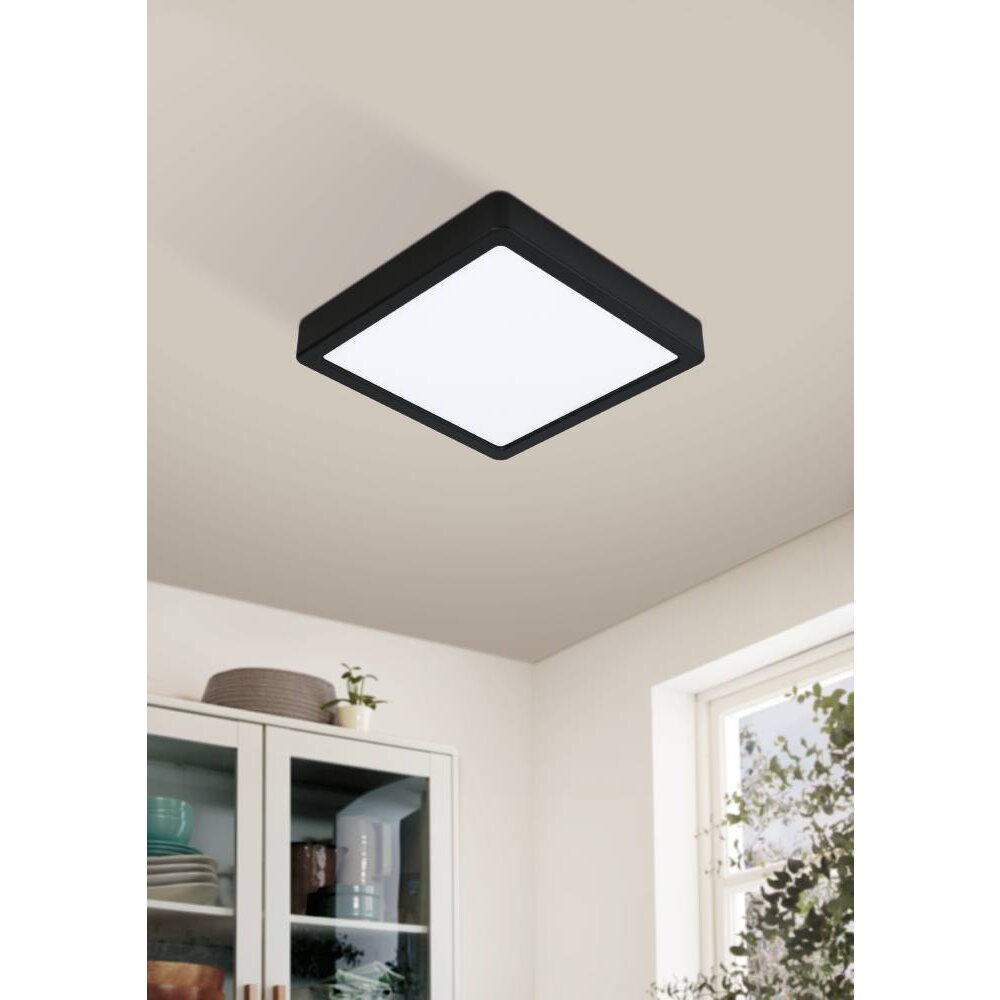 Eglo Leuchten FUEVA-Z Deckenaufbauleuchte LED Schwarz, 1-flammig main product photo