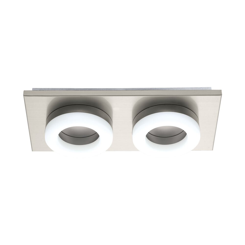 Eglo Leuchten PALENA Deckenleuchte LED Nickel-Matt, 2-flammig main product photo