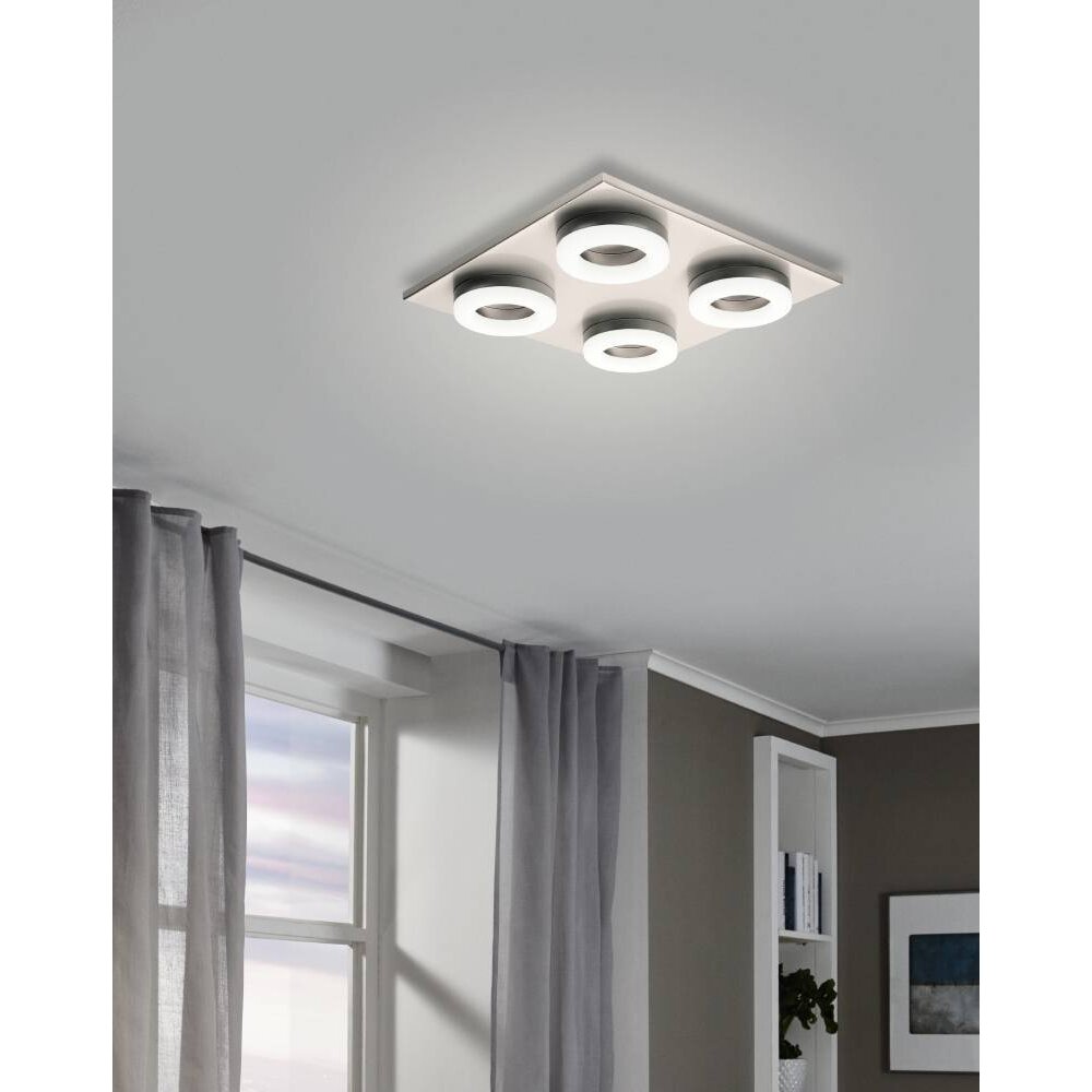 Eglo Leuchten PALENA Deckenleuchte LED Nickel-Matt, 4-flammig main product photo