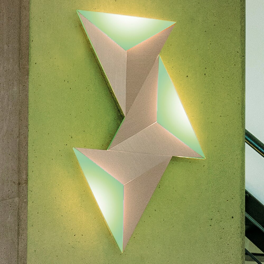 Paul Neuhaus Q-TETRA Wandleuchte LED Aluminium, 3-flammig, Fernbedienung, Farbwechsler main product photo